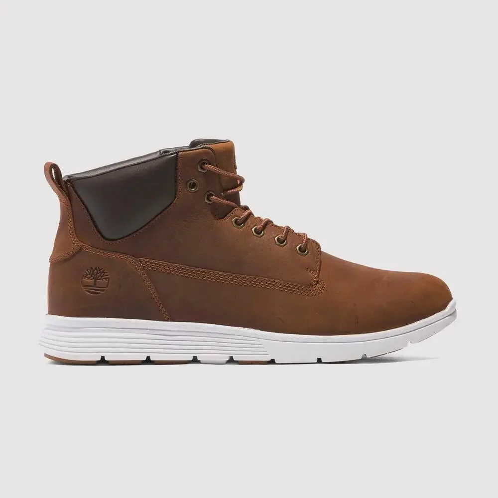 TIMBERLAND MEN'S 9 KILLINGTON MID LACE UP SNEAKER BOOT BROWN RUST FULL GRAIN NIB